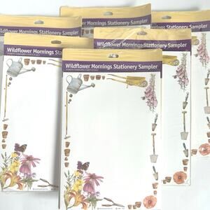 Lot of 6 Hallmark Wildflower Mornings Stationery Samplers Bastin 1989 NIP